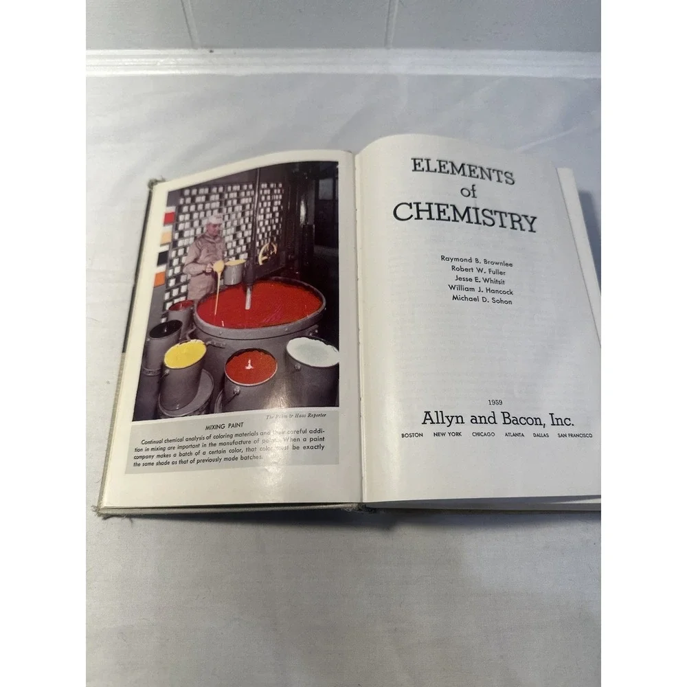 Elements of Chemistry 1955 - Brownlee Fuller Whitsit Hancoc - Vintage, Hardcover